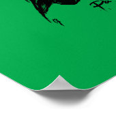 Paganini mit Geigenplakat 11"x14" Poster (Ecke)