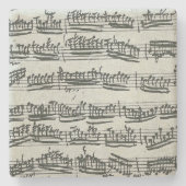 Paganini Moto Perpetuo Violinen-Musik-Manuskript Steinuntersetzer (Vorderseite)