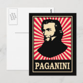 Paganini Postkarte (Vorne/Hinten)