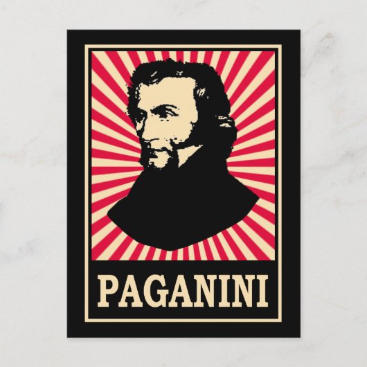 Paganini Postkarte (Vorderseite)