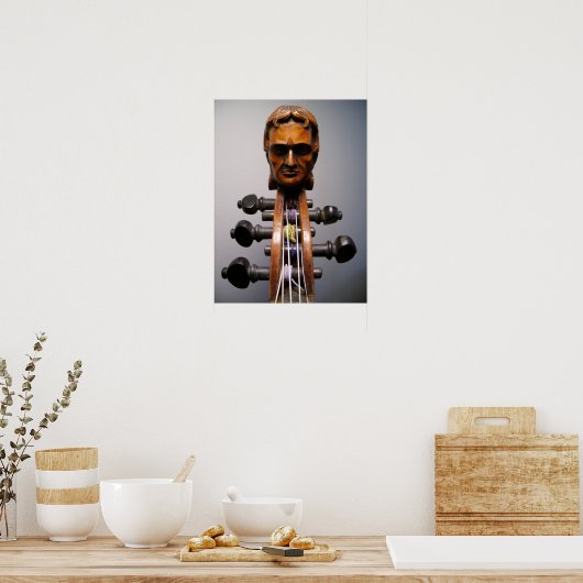 Paganini Scroll Foto - Individuell Poster (Küche)