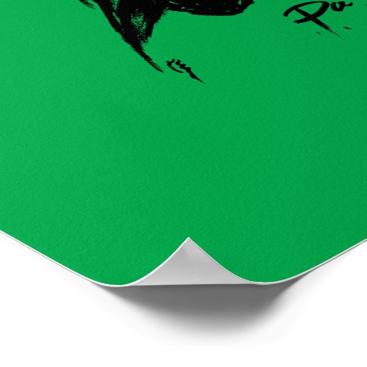 Paganini spielt eine rote Geige 11x14 Poster (Ecke)