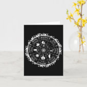 Paganrad des Jahres Hexe Wicca Happy Ostara Karte (Gelbe Blume)