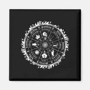 Paganrad des Jahres Hexe Wicca Happy Ostara Magnet