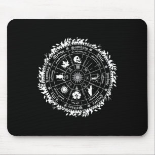 Paganrad des Jahres Hexe Wicca Happy Ostara Mousepad