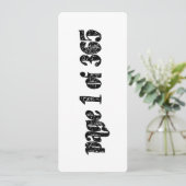 Page 1 of 365 karte (Stehend Vorderseite)