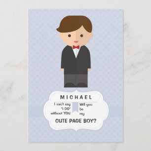 Page-Boy-Anfragekarte Einladung