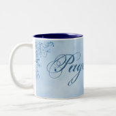 Page Boy Coffee Tasse - Klein: Sky Blue Elegance (Links)