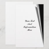 Page Curl Stationery Briefpapier (Vorne/Hinten)