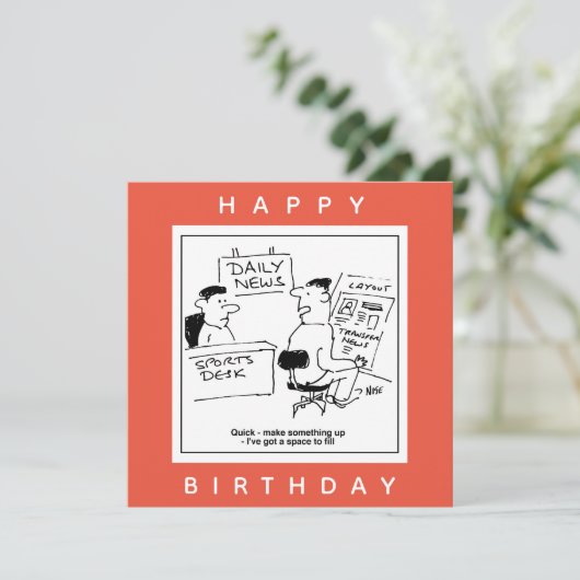 Page Layout Designer & Sports Desk in einer Zeitun Karte (Stehend Vorderseite)