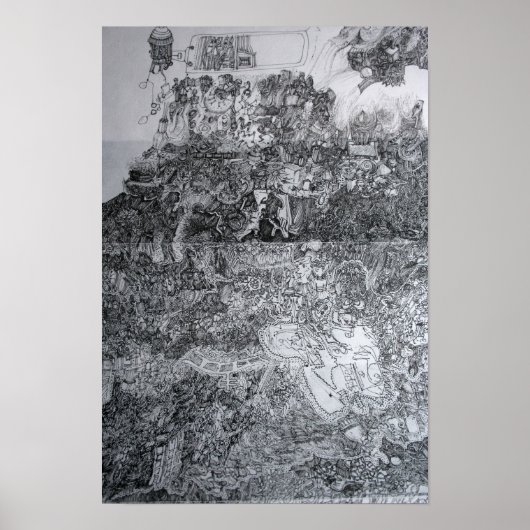 Page of Accordion Artist's Book Detail Poster (Vorne)