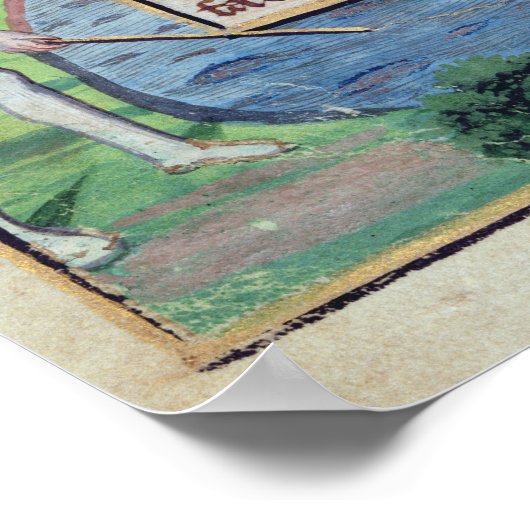 Page of Latin text with border Poster (Ecke)