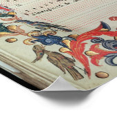 Page of musical notation with a historiated poster (Ecke)