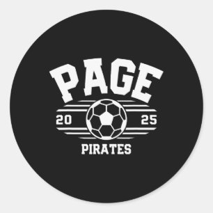 Page Pirates Fußball Ll 2025  Runder Aufkleber