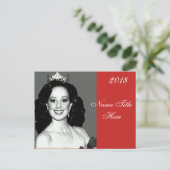 Pageant Autograph Postkarte (Stehend Vorderseite)