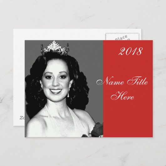 Pageant Autograph Postkarte (Vorne/Hinten)