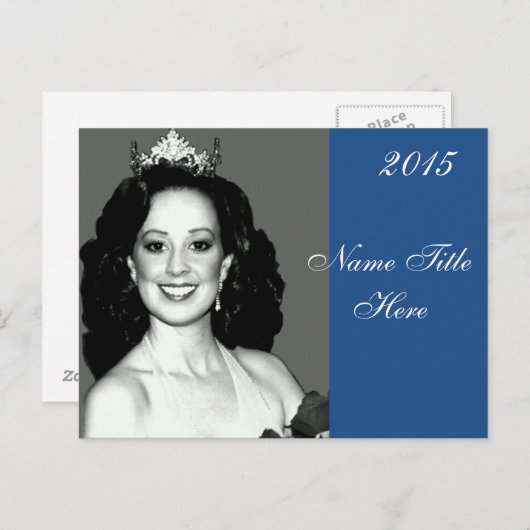 Pageant Autograph Postkarte (Vorne/Hinten)