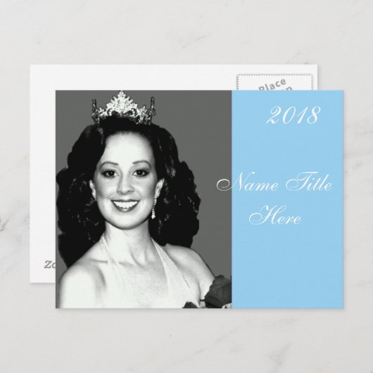 Pageant Autograph Postkarte (Vorne/Hinten)