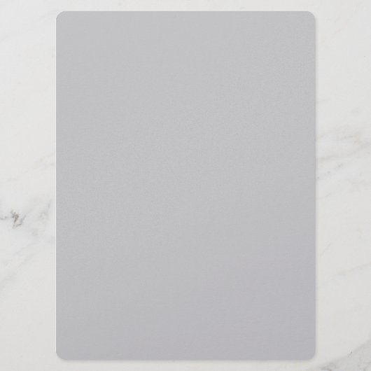 Pageant Awards Ball Programm in Metallic Silver (Rückseite)