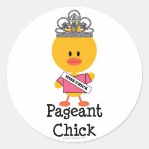 Pageant Chick Stickers