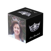 Pageant Crown Custom Foto Cube Würfel (Rückseite Schrägansicht)