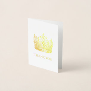 Pageant Crown Danke-Karte Folienkarte