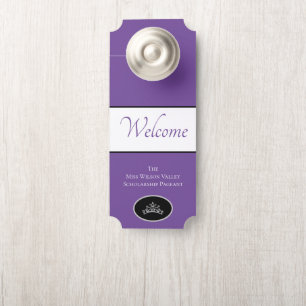 Pageant Crown Door Hanger Willkommen Individuelle Türanhänger