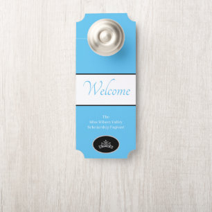Pageant Crown Door Hanger Willkommen Individuelle  Türanhänger