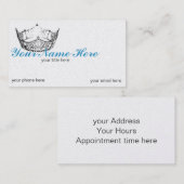 Pageant Crown Litho passt Visitenkarten an Terminkarte (Vorne/Hinten)