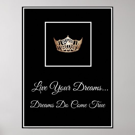 Pageant Crown Live Your Dreams Poster (Vorne)
