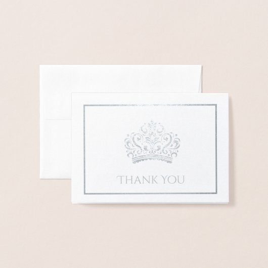 Pageant Crown Mini Folienkarte (Vorderseite mit Umschlag)