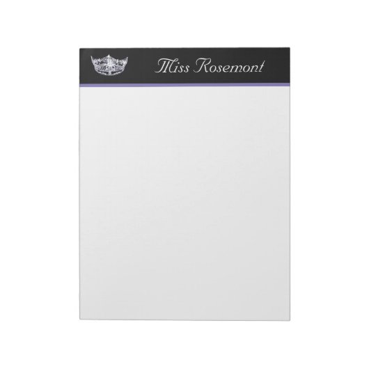 Pageant Crown Notepad Notizblock (Rotiert)
