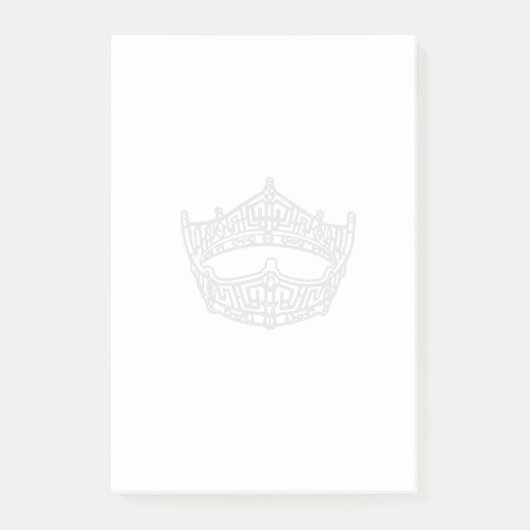 Pageant Crown Notes Post-it Klebezettel (Vorderseite)