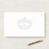 Pageant Crown Notes Post-it Klebezettel (Auf Schreibtisch)