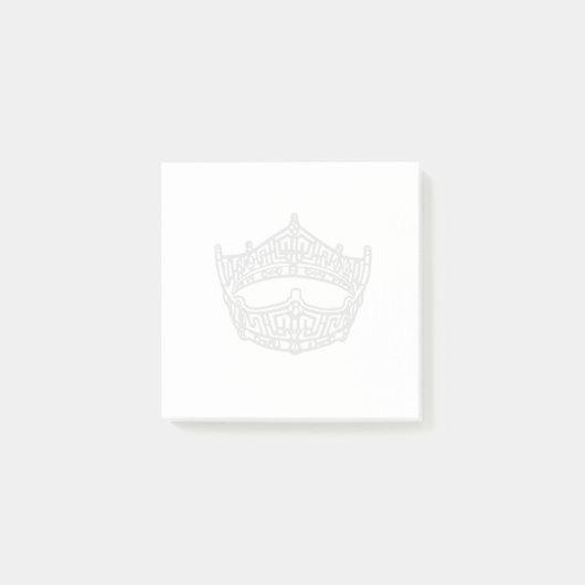 Pageant Crown Notes Post-it Klebezettel (Vorderseite)
