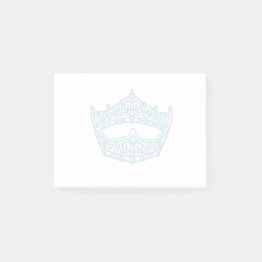 Pageant Crown Post-it Klebezettel (Vorderseite)