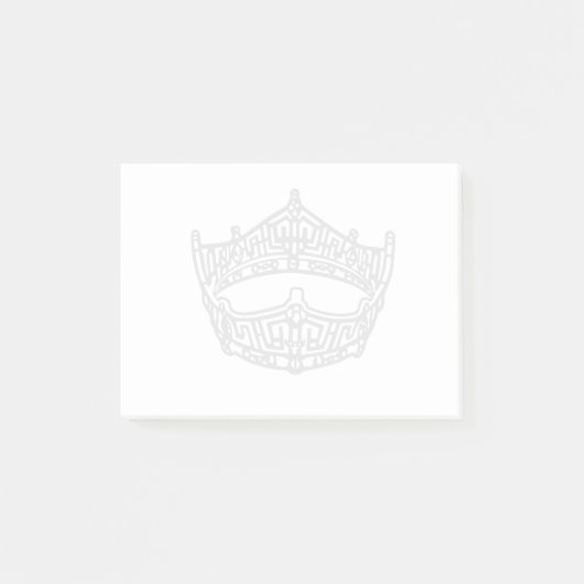 Pageant Crown Post-it-Notizen Post-it Klebezettel (Vorderseite)