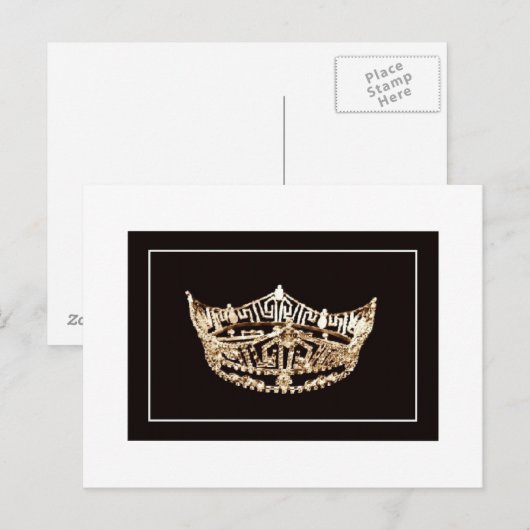 Pageant Crown Postcard Postkarte (Vorne/Hinten)
