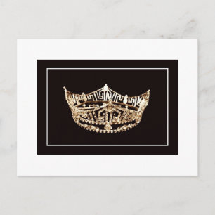 Pageant Crown Postcard Postkarte