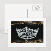Pageant Crown Postcard Postkarte (Vorne/Hinten)