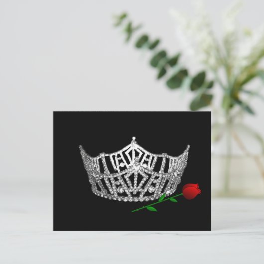 Pageant Crown Postcard Postkarte (Stehend Vorderseite)