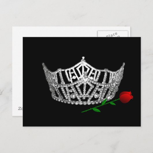 Pageant Crown Postcard Postkarte (Vorne/Hinten)