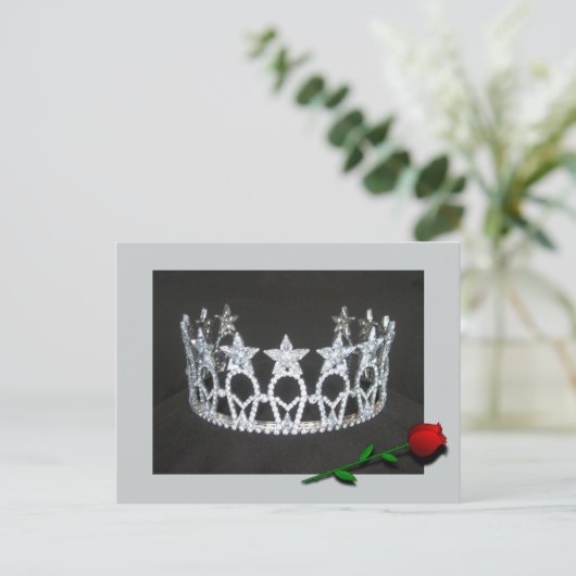 Pageant Crown Postcard Postkarte (Stehend Vorderseite)