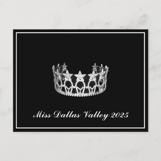 Pageant Crown Postcard Postkarte (Vorderseite)
