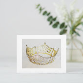 Pageant Crown Postcard Postkarte (Stehend Vorderseite)