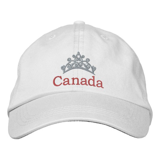 Pageant Custom bestickte Baseball Cap CANADA Bestickte Baseballkappe (Vorderseite)