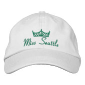 Pageant Custom Stickbestickte Baseball Cap USA Bestickte Baseballkappe (Vorderseite)