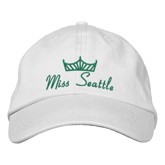 Pageant Custom Stickbestickte Baseball Cap USA Bestickte Baseballkappe (Vorderseite)