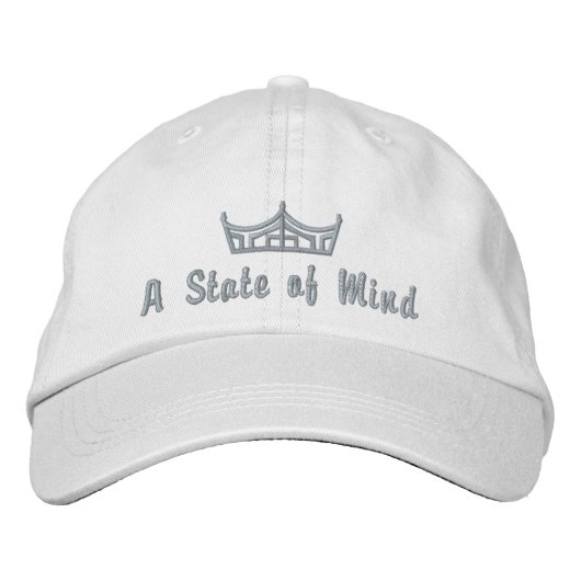 Pageant Custom Stickbestickte Baseball Cap USA Bestickte Baseballkappe (Vorderseite)