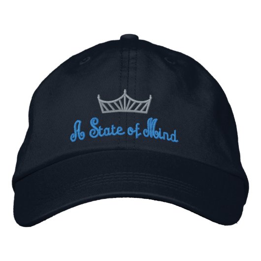 Pageant Custom Stickbestickte Baseball Cap USA Bestickte Baseballkappe (Vorderseite)